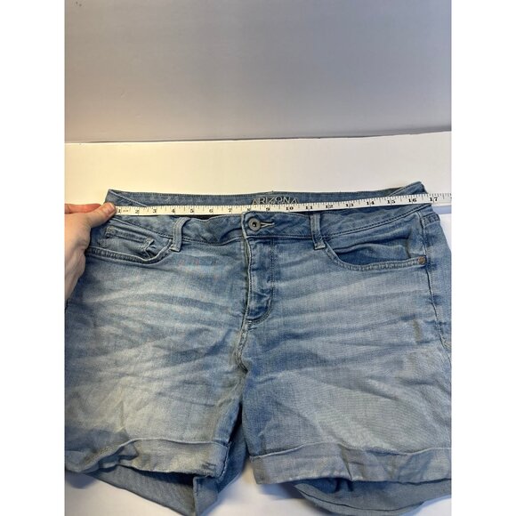 Arizona‎ Blue Denim Jean Shorts (size 13 juniors) Y2K 90s/00s - Picture 4 of 6